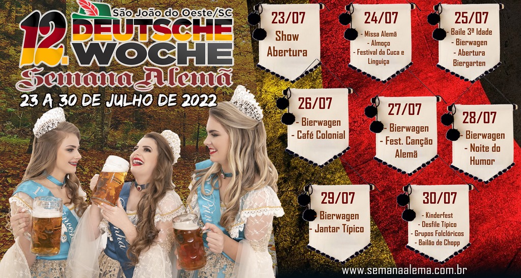Programação da 12. Deutsche Woche definida